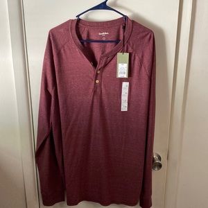 NEW Goodfellow long sleeve red shirt XXL